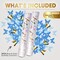 Gender Reveal Confetti Cannon - Butterfly Shaped Confetti Poppers - Blue 2 Pack - Baby Boy Gender Reveal Party Poppers Party Cannons Shooter Blaster